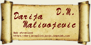 Darija Malivojević vizit kartica